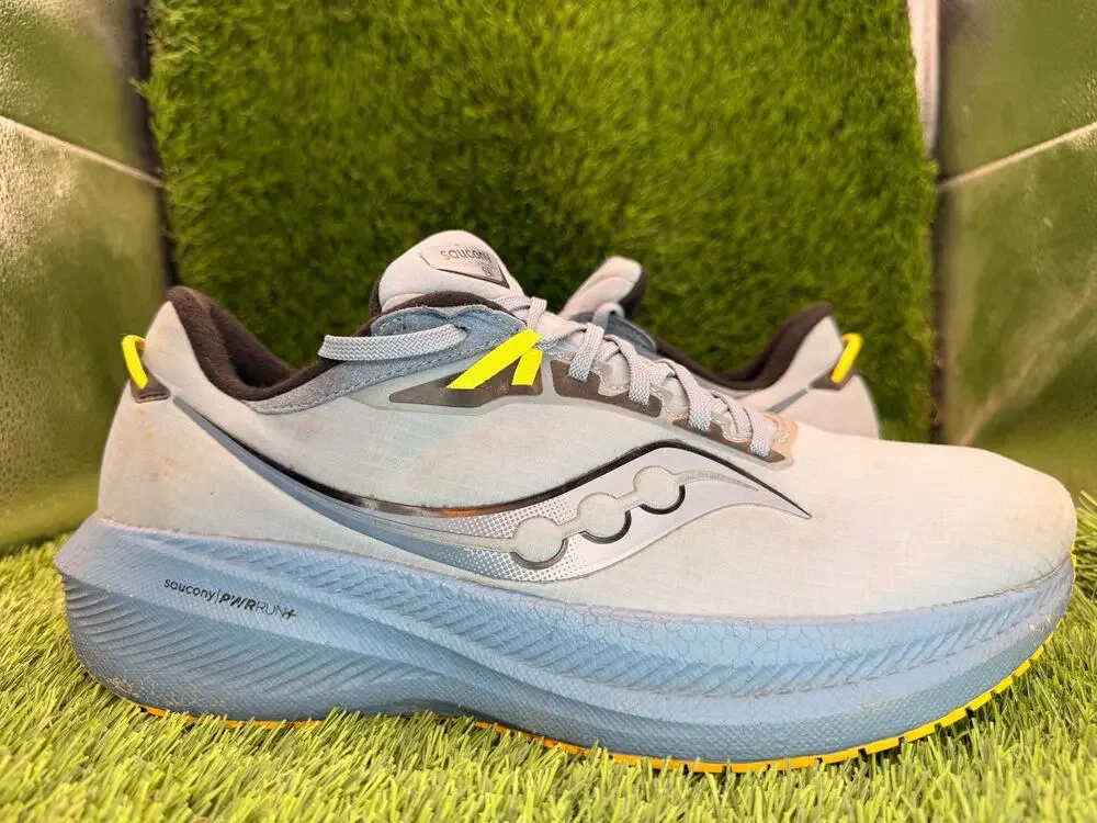 Saucony Triumph 21 S20907-70 Athletic Sneaker Mens 11.5 Blue Mesh Running Sports